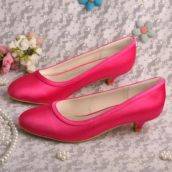 4cm Heel Satin Bridal Shoes