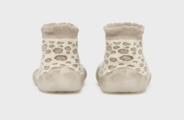 9679  Mayoral Baby Girls Mayoral Ankle Sock Shoe - Milk Leopard