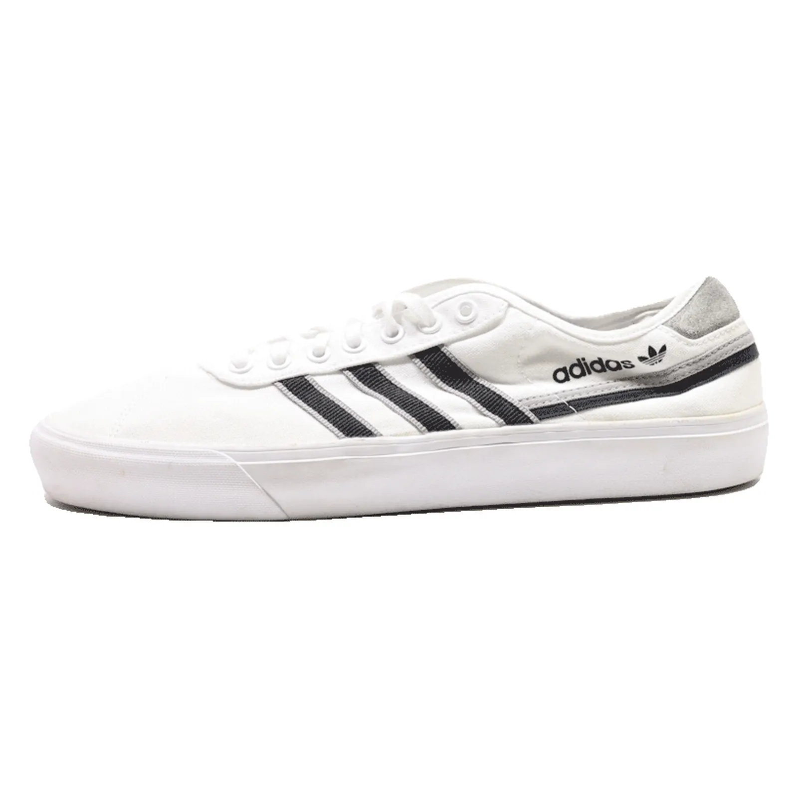 ADIDAS Low Top Trainers White Canvas Mens UK 11