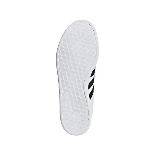 adidas mens Grand Court Sneaker, White/Core Black/White, 9.5 US