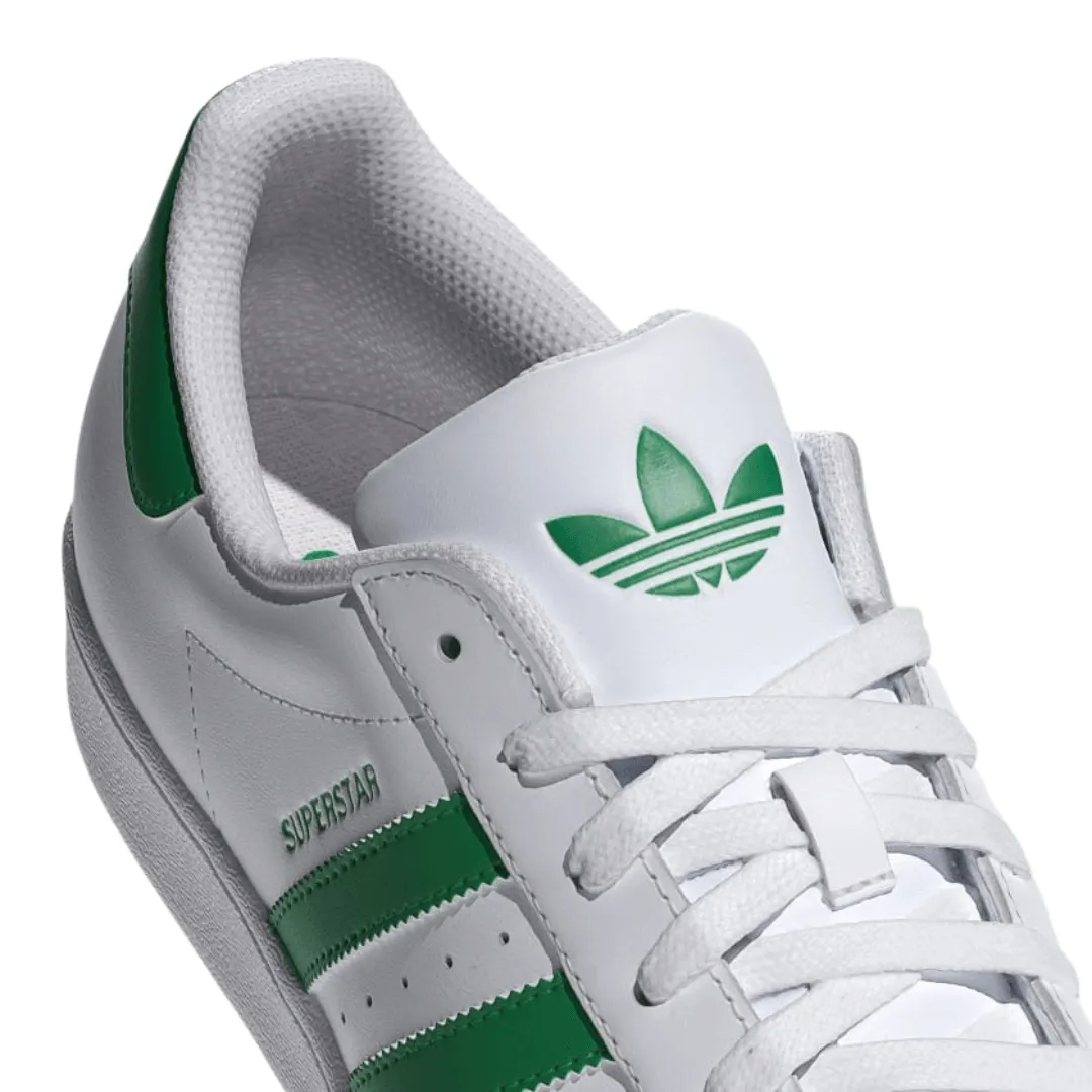 Adidas - Men's Superstar 'White Green' - Cloud White / Green / Cloud White