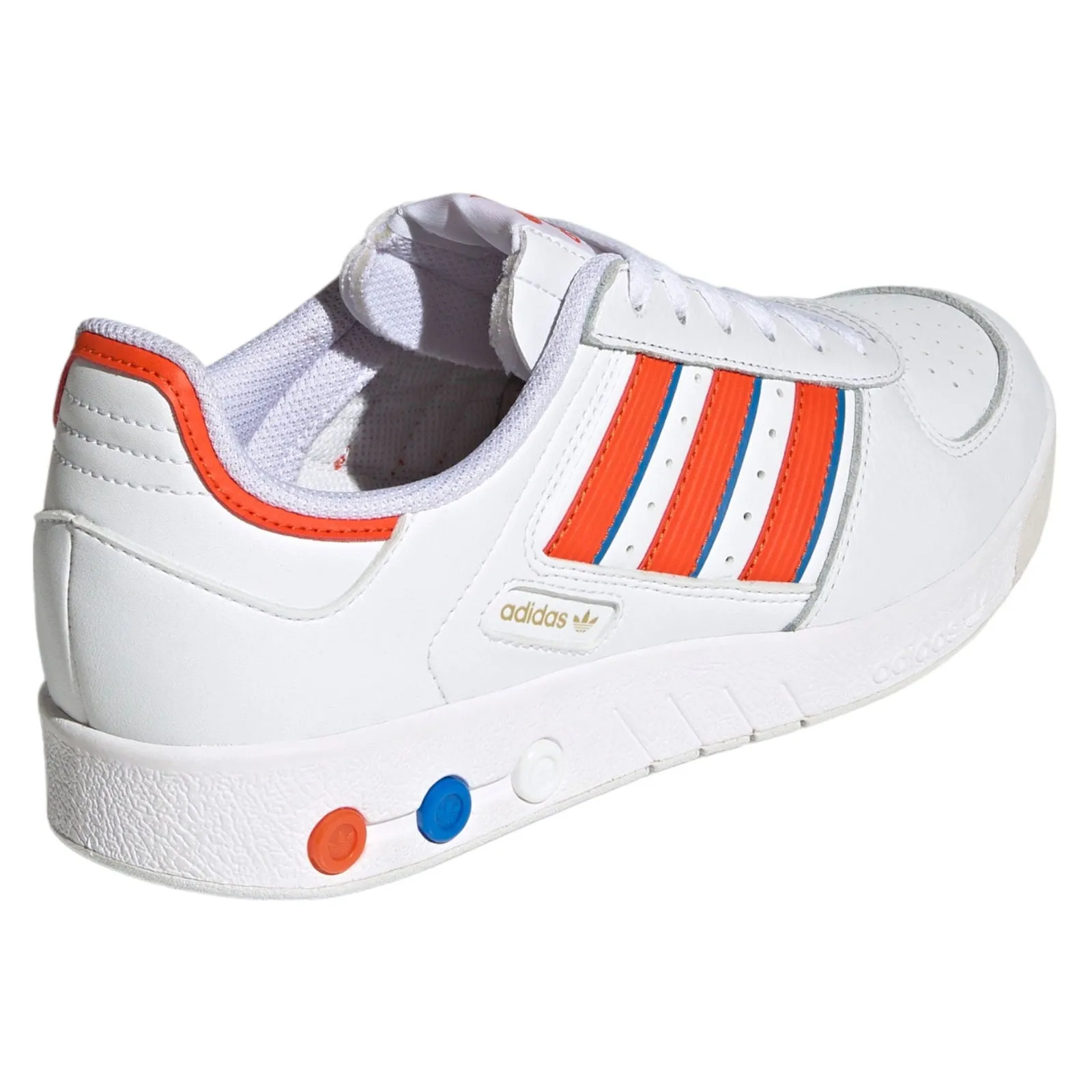 adidas Originals G.S. Court Shoes - Cloud White / Collegiate Orange
