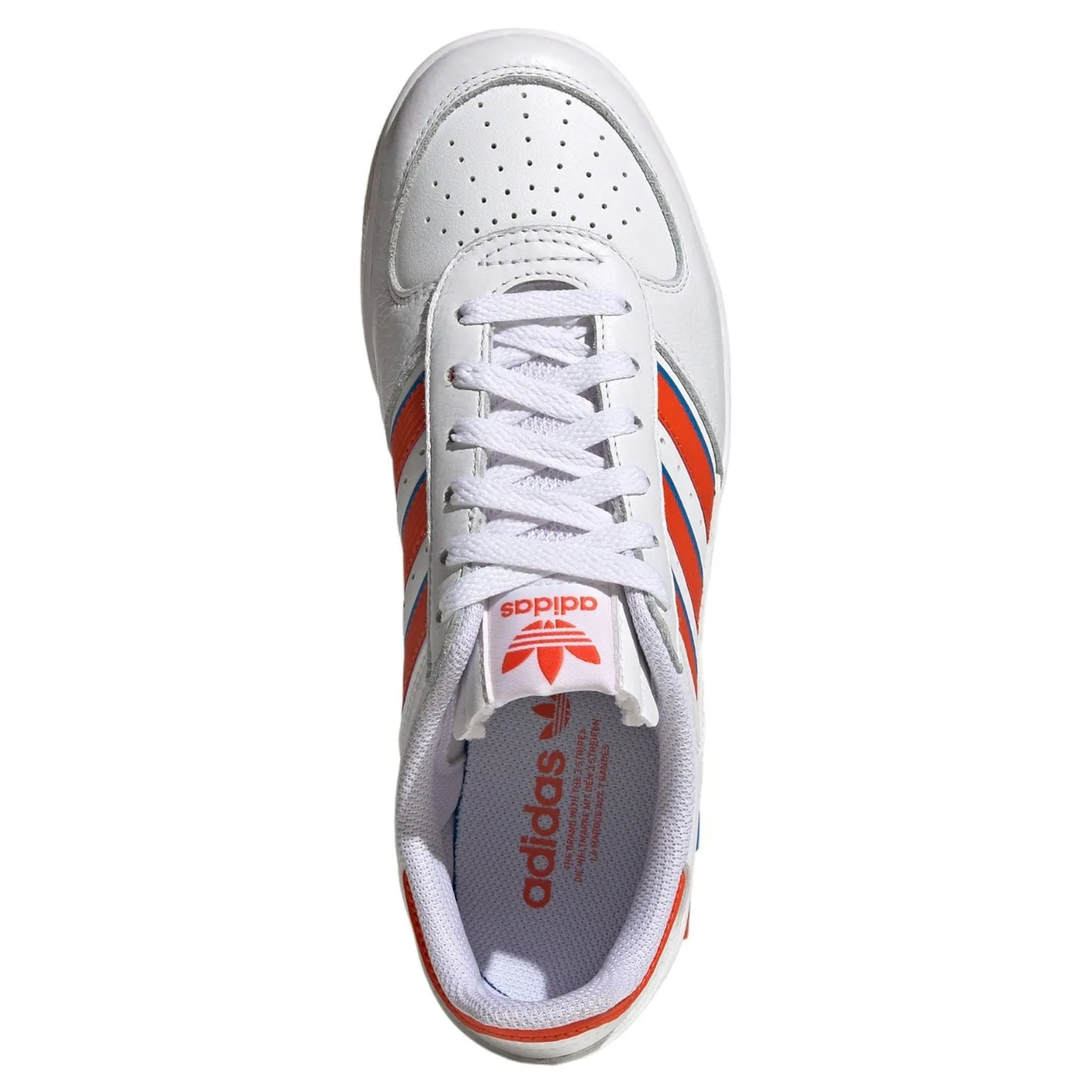 adidas Originals G.S. Court Shoes - Cloud White / Collegiate Orange
