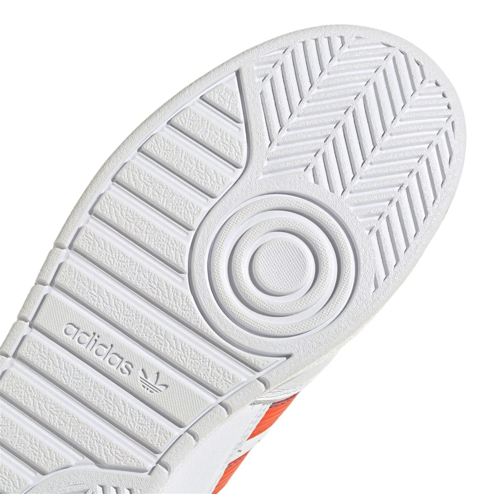 adidas Originals G.S. Court Shoes - Cloud White / Collegiate Orange