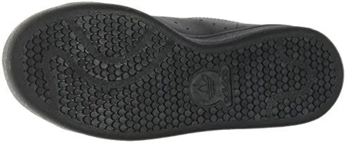 adidas Performance Stan Smith J Tennis Shoe (Big Kid), Black/Black/Running White, 4.5 M US Big Kid