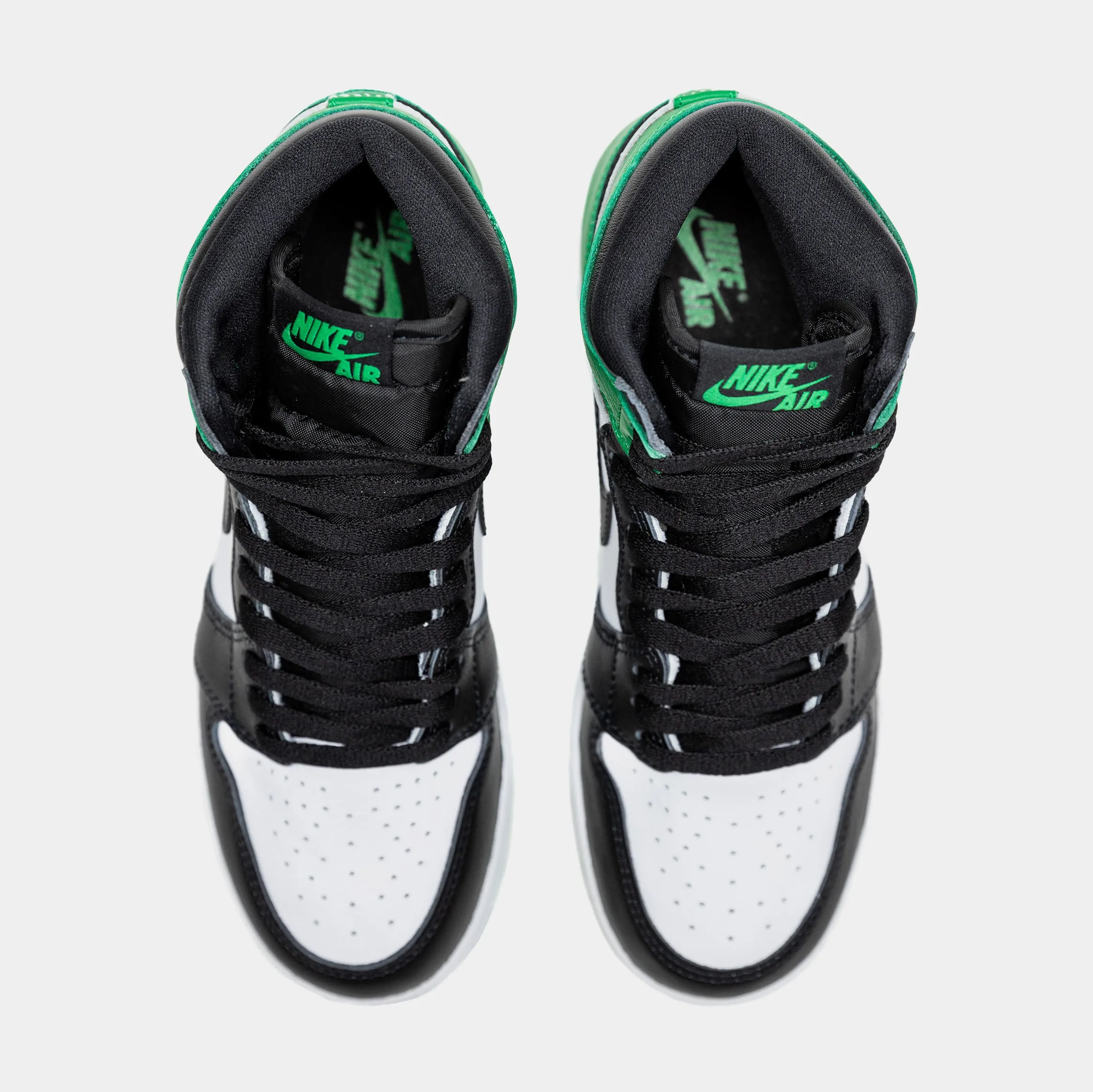 Air Jordan 1 Retro High OG Lucky Green Grade School Lifestyle Shoes (Green/Black)