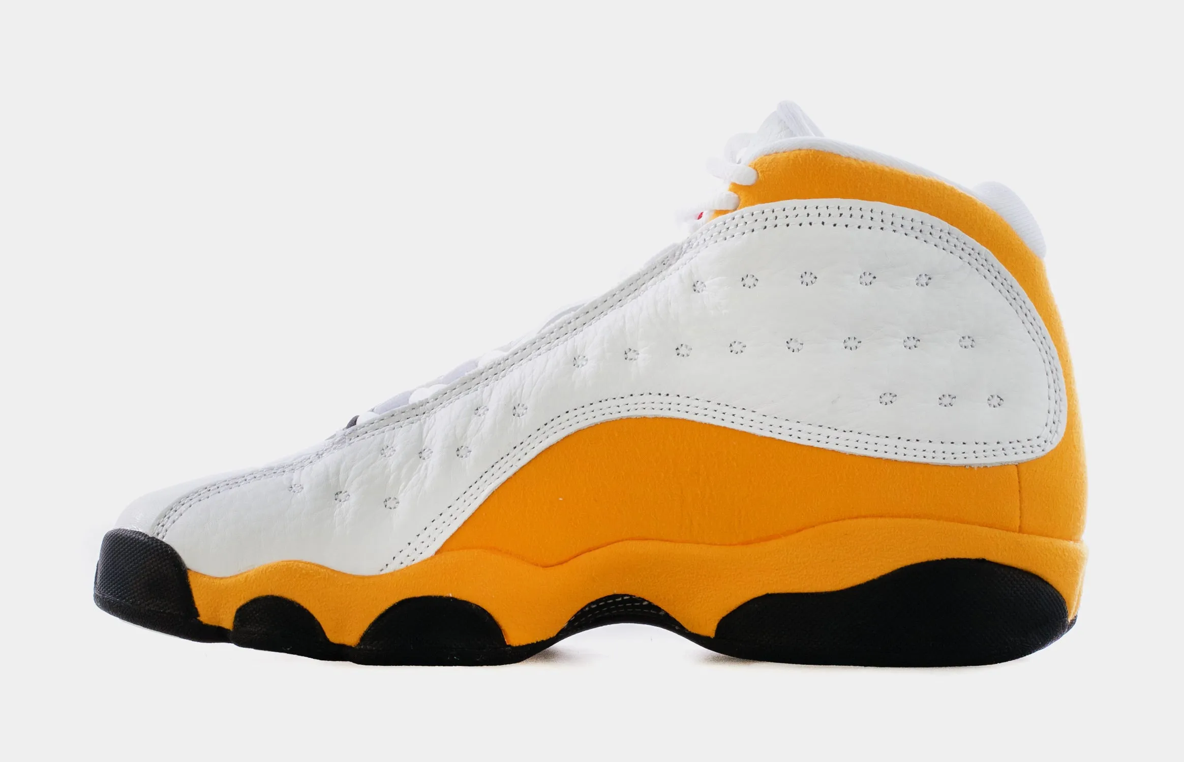 Air Jordan 13 Retro Del Sol Grade School Lifestyle Shoes (White/Yellow)