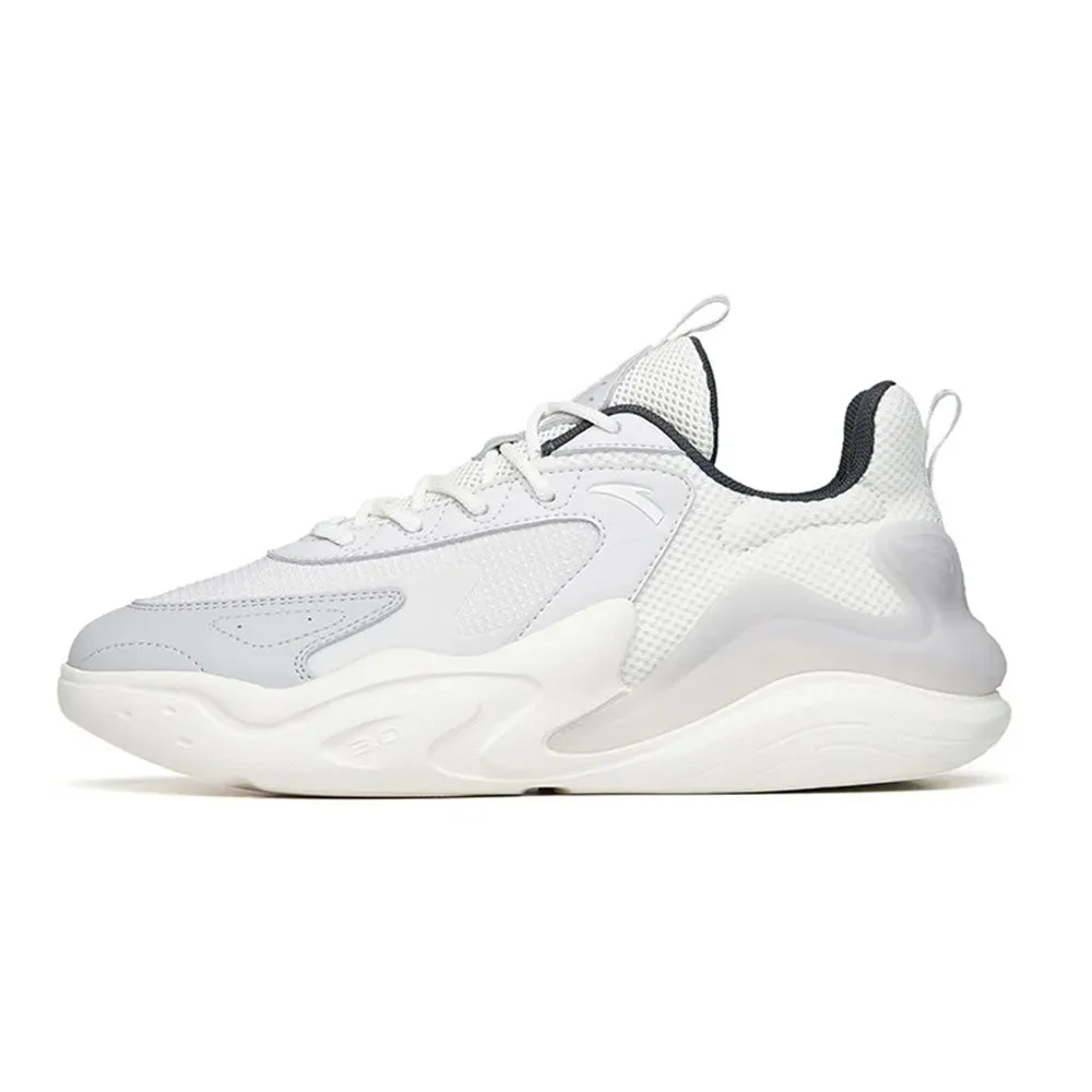 Anta Lifestyle Shoes For Men, Grey & Silver