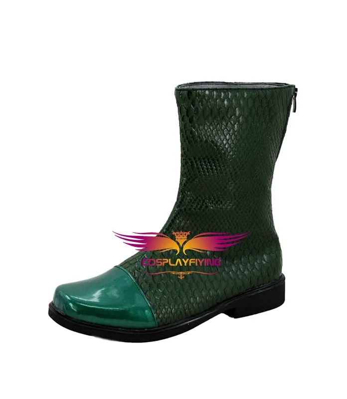Aquaman Arthur Curry Cosplay Shoes Boots Custom Made for Adult Men and Women