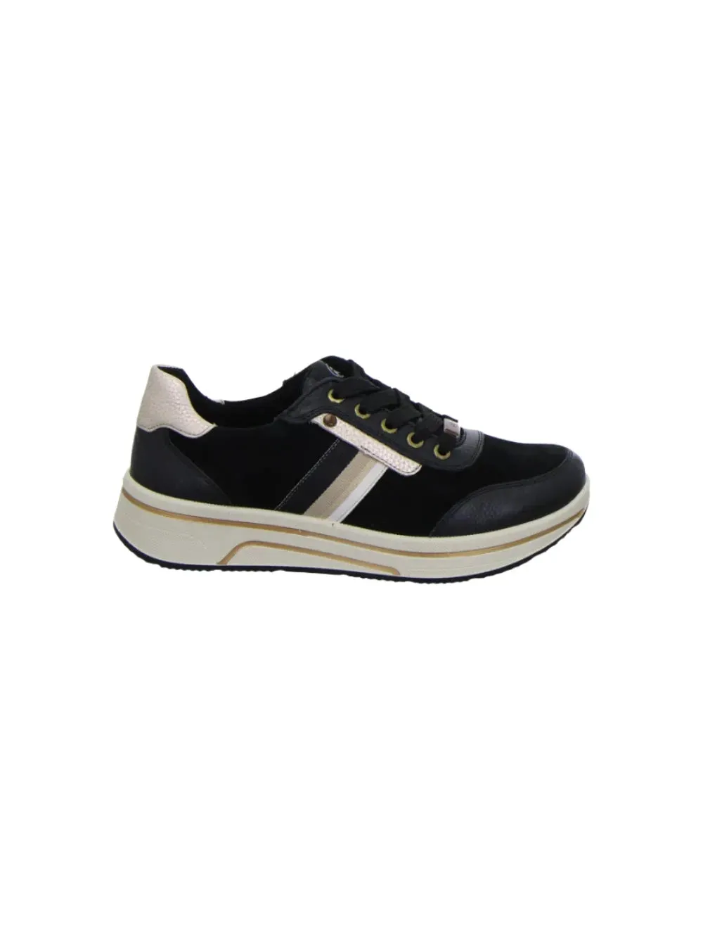 Ara Womens Sneaker 27542 Schwarz/Sand
