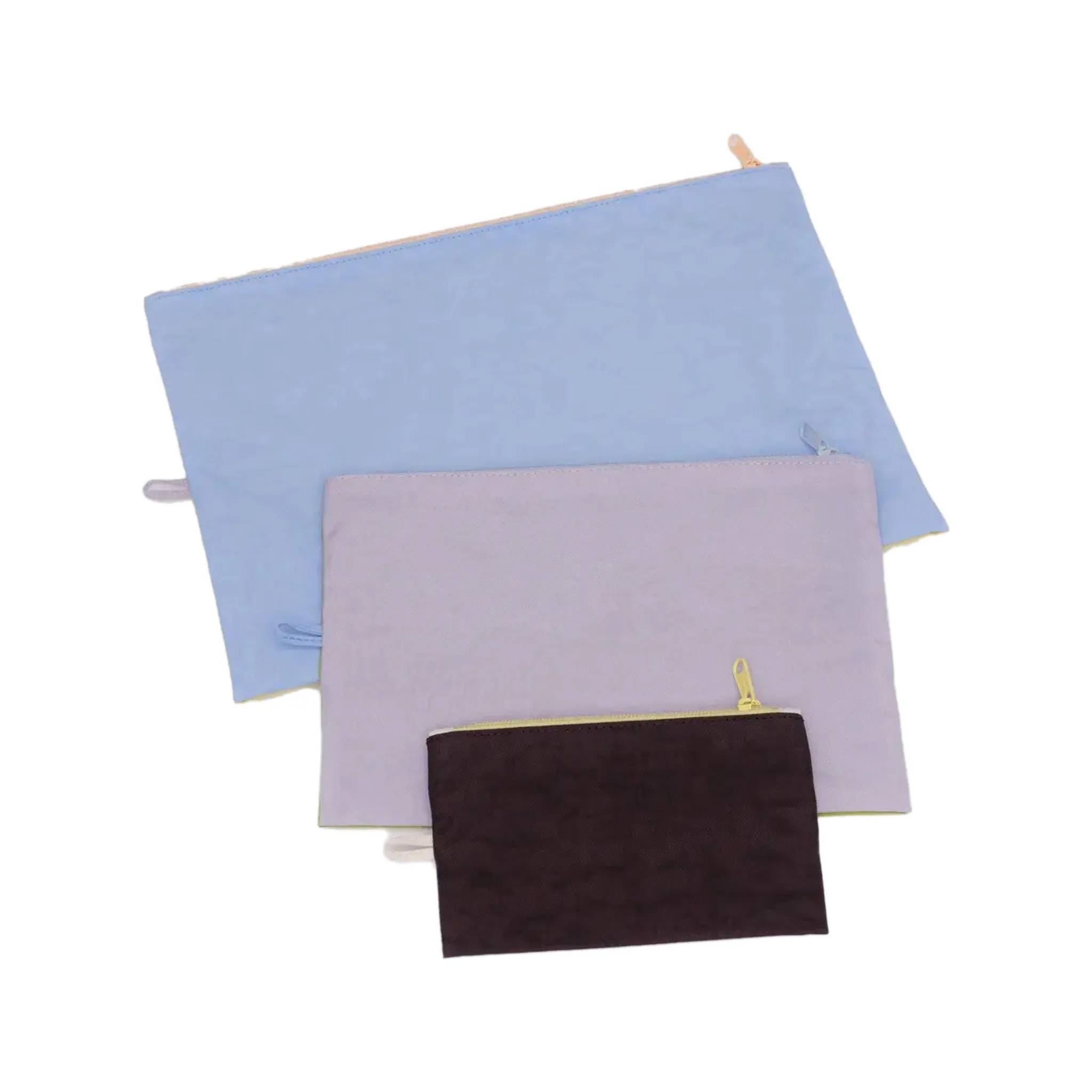 Baggu Go Pouch Set, Pastels Colorblock