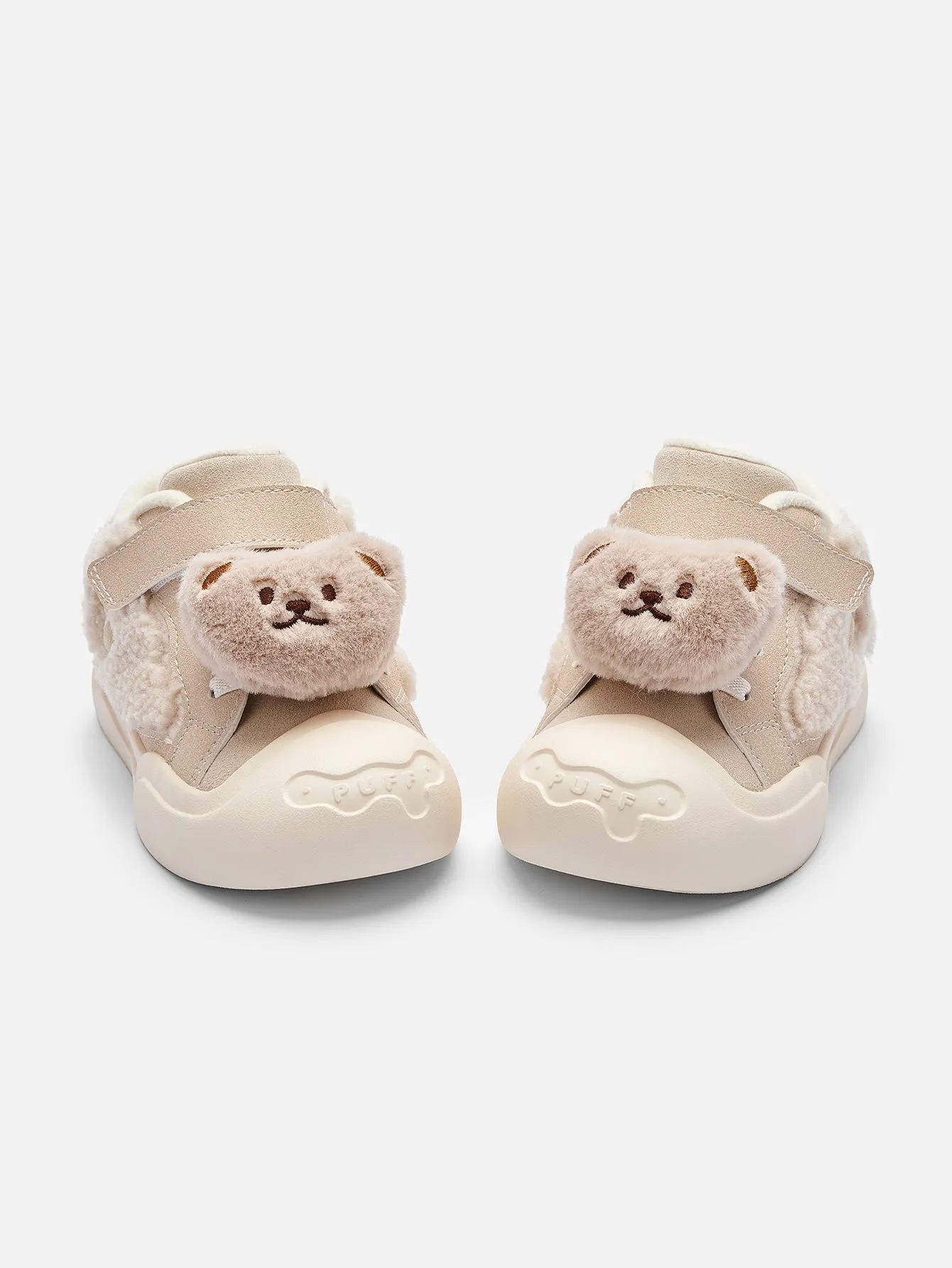 balabala Unisex Baby and Toddler Velcro Antibacterial Bear Sneakers