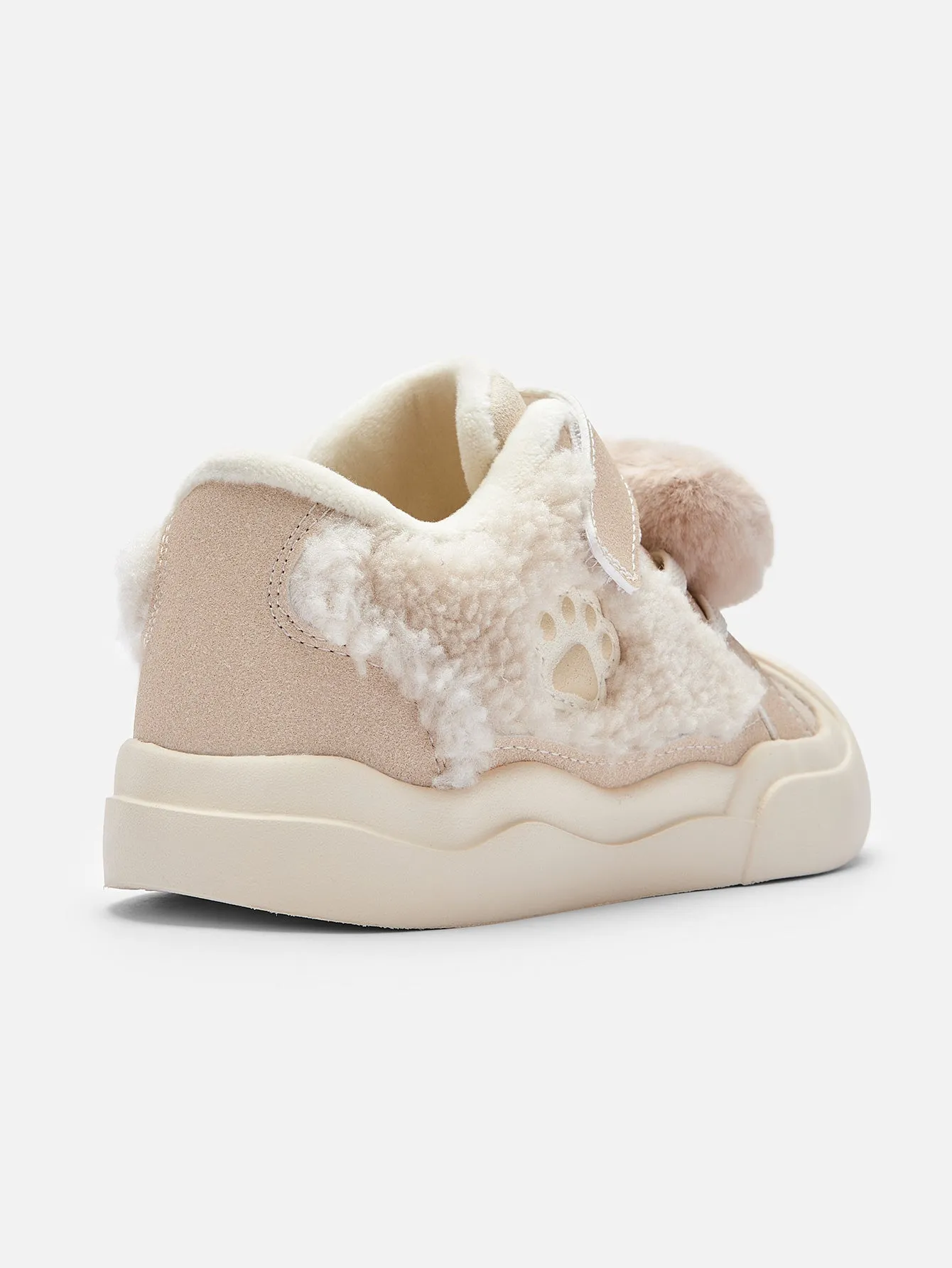 balabala Unisex Baby and Toddler Velcro Antibacterial Bear Sneakers