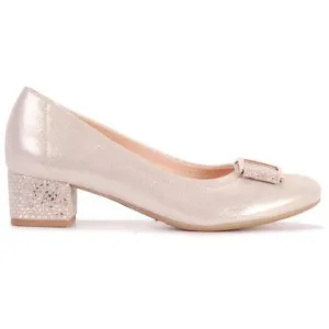 Bioeco 5632 GOLD Low Heel occasion shoe matching bag available