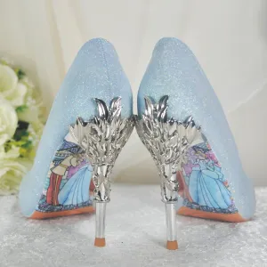Blue Shimmer WEDDING SHOES