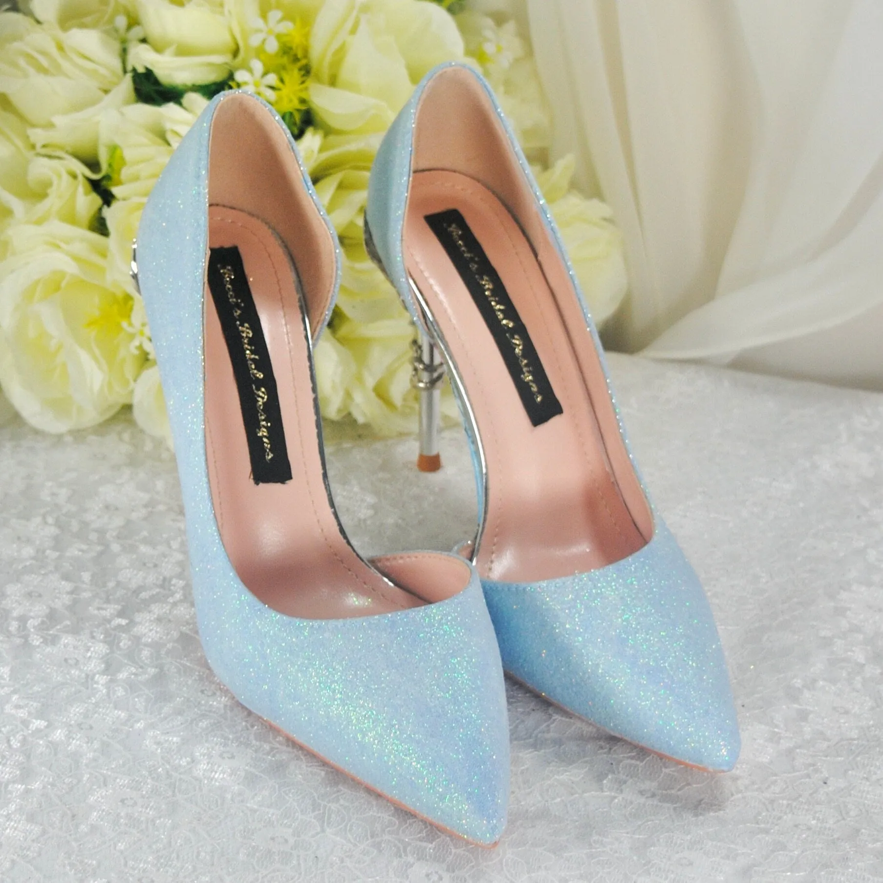 Blue Shimmer WEDDING SHOES
