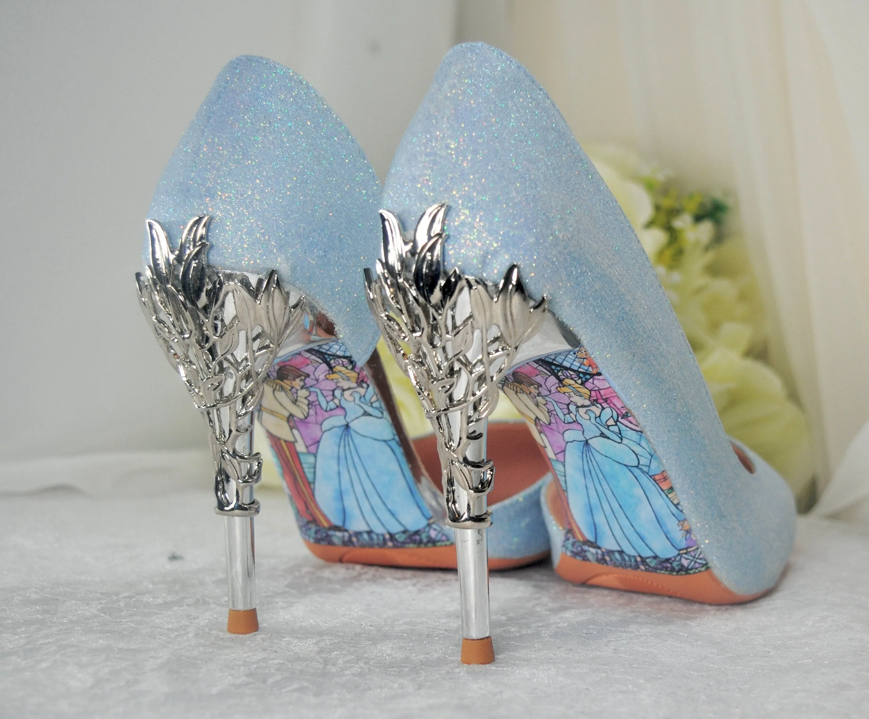 Blue Shimmer WEDDING SHOES