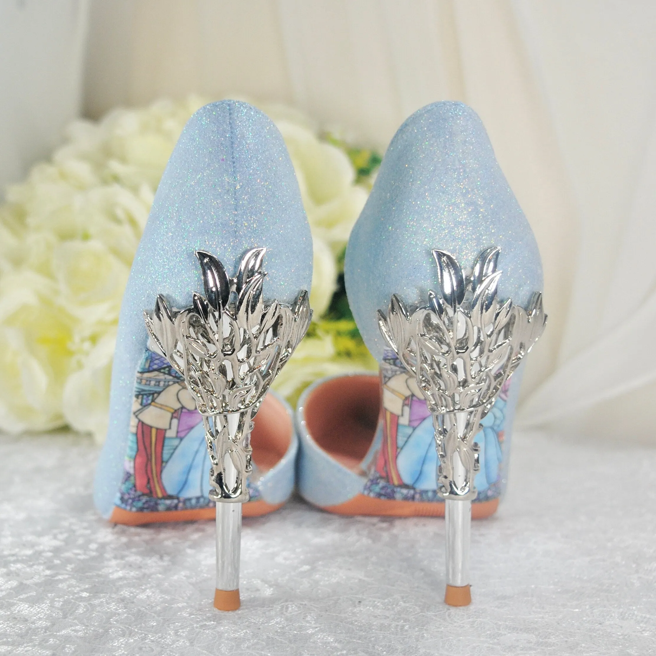 Blue Shimmer WEDDING SHOES