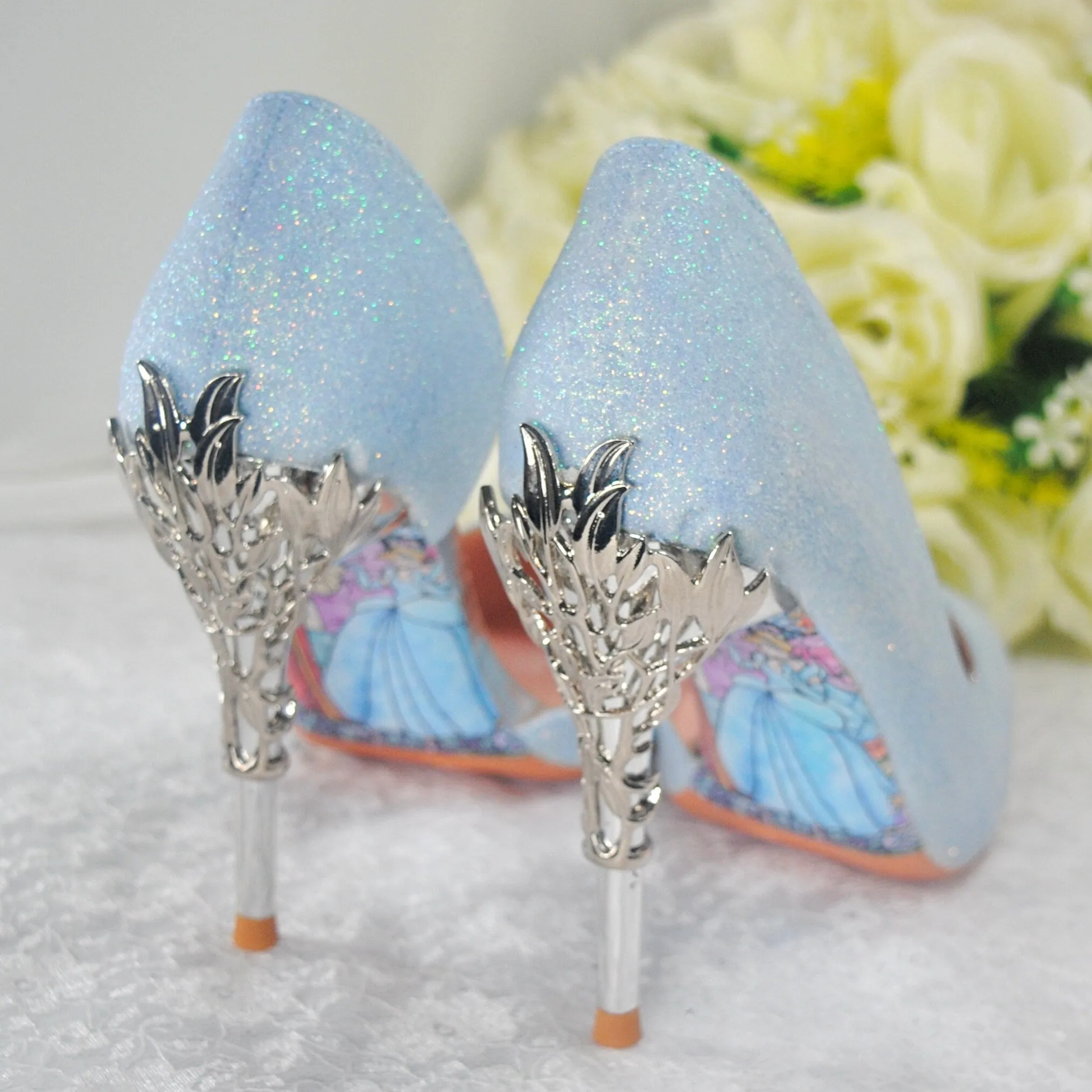 Blue Shimmer WEDDING SHOES