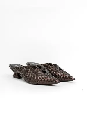 Bronze Melissa Edition Jelly Point Mules