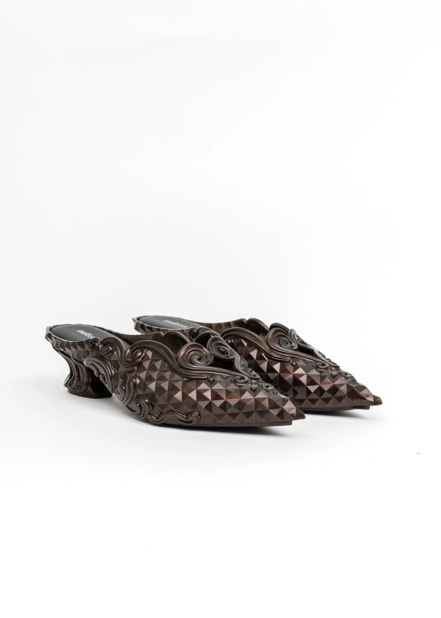 Bronze Melissa Edition Jelly Point Mules