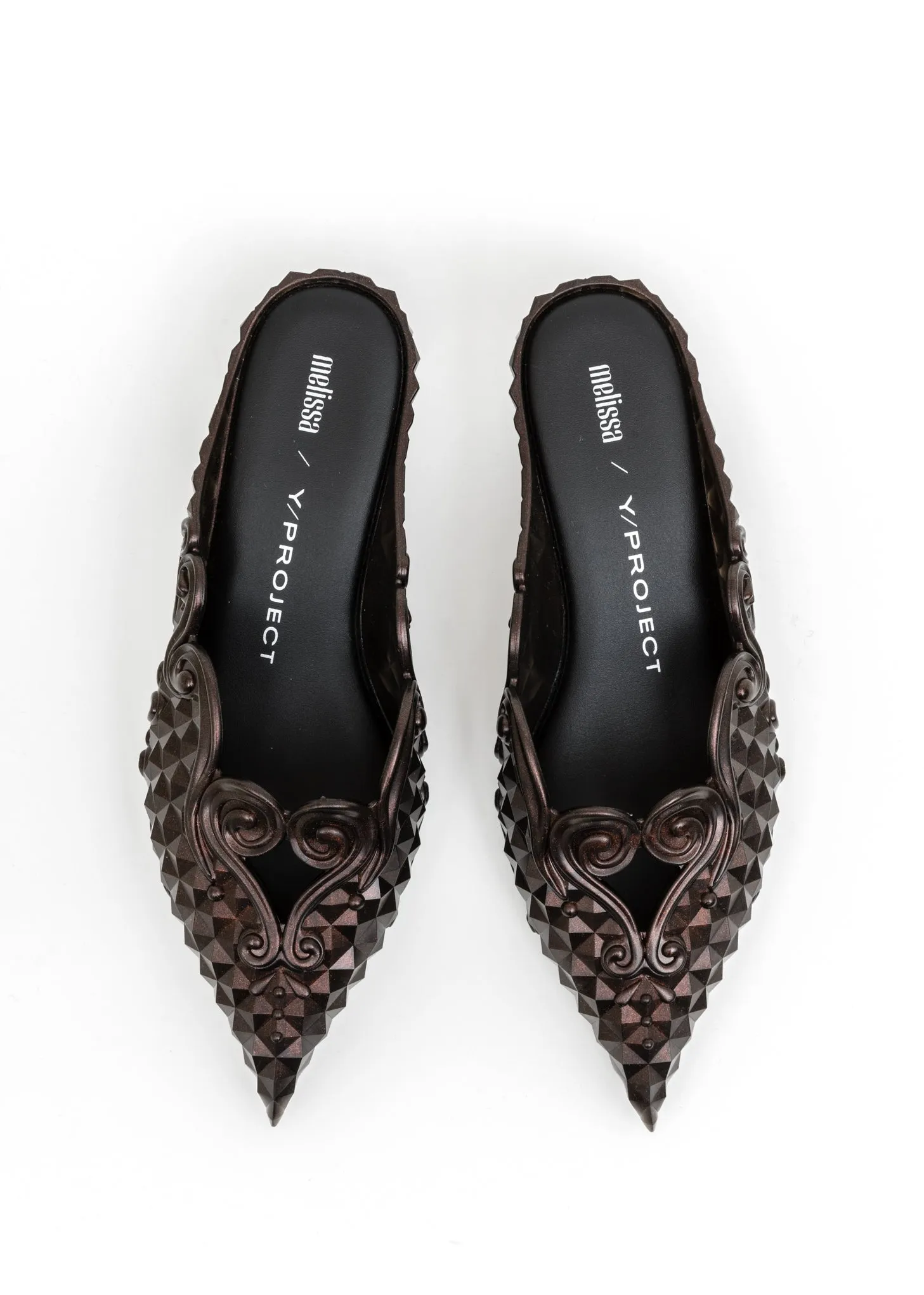 Bronze Melissa Edition Jelly Point Mules