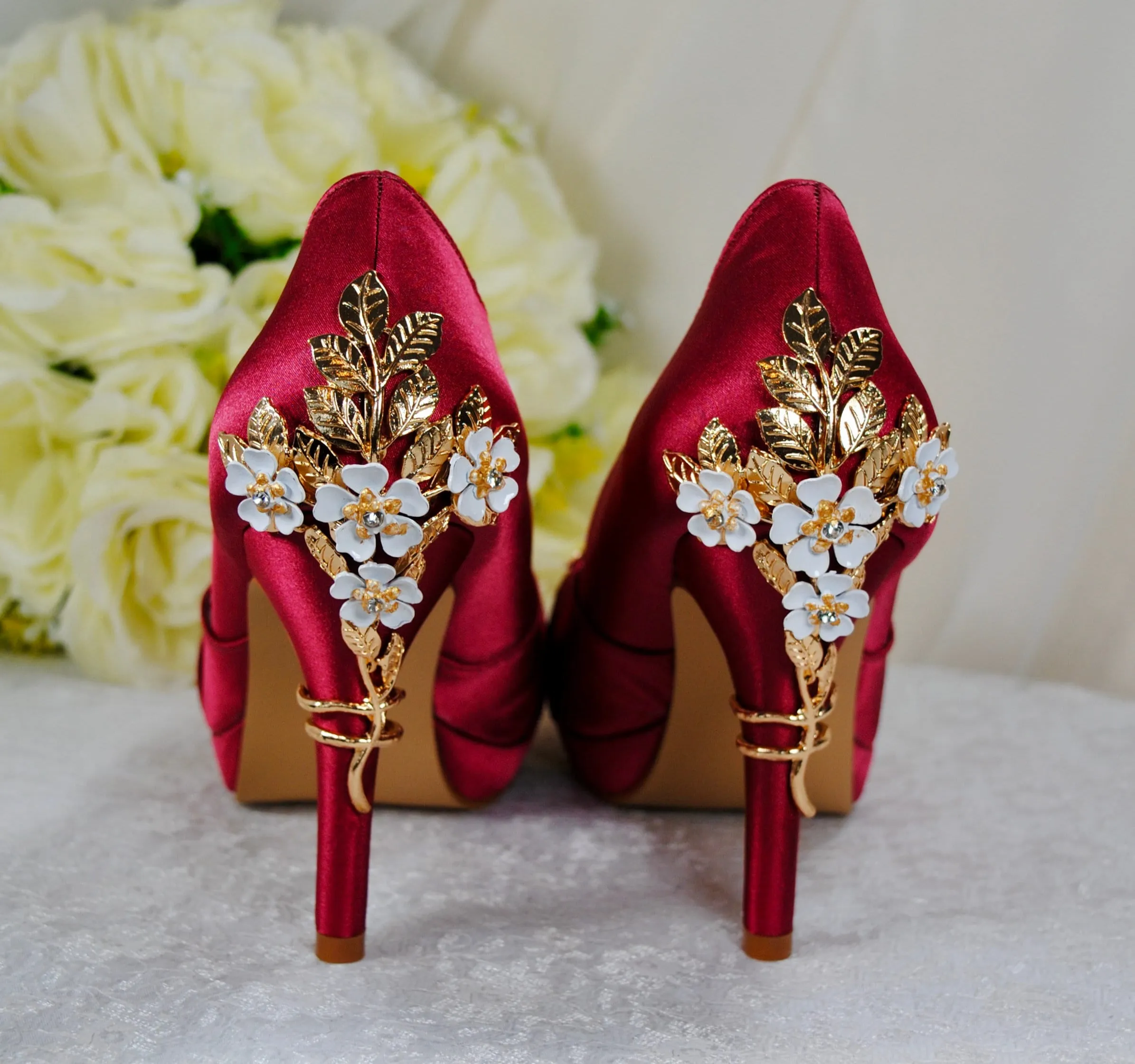 Burgundy with 'Cherry Blossom'