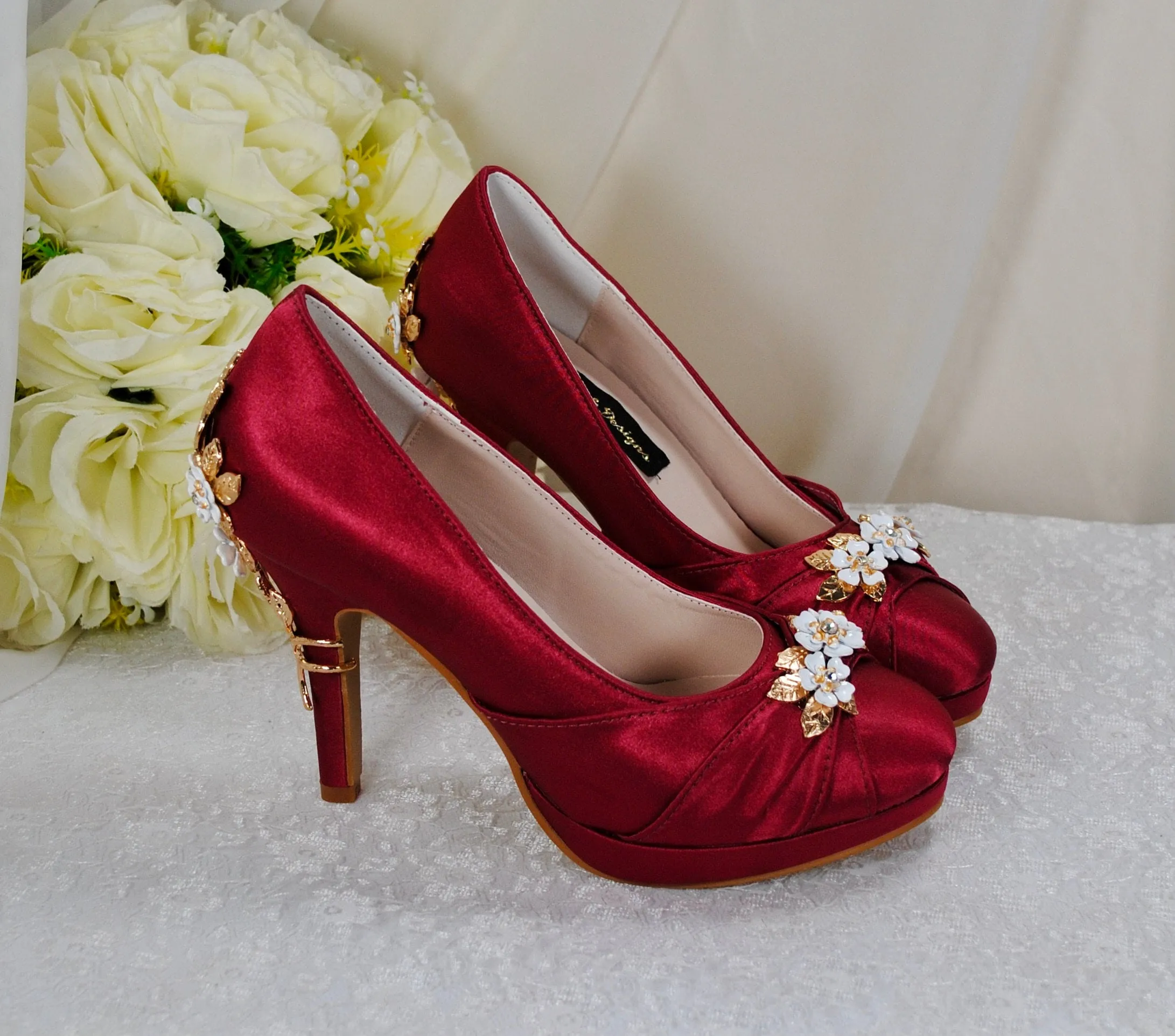 Burgundy with 'Cherry Blossom'
