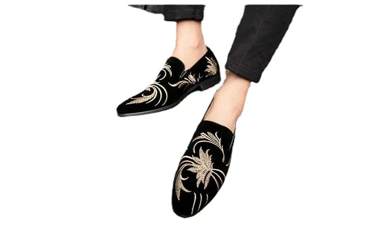 business casual shoes punk nightclub hair stylist increased leather shoes male