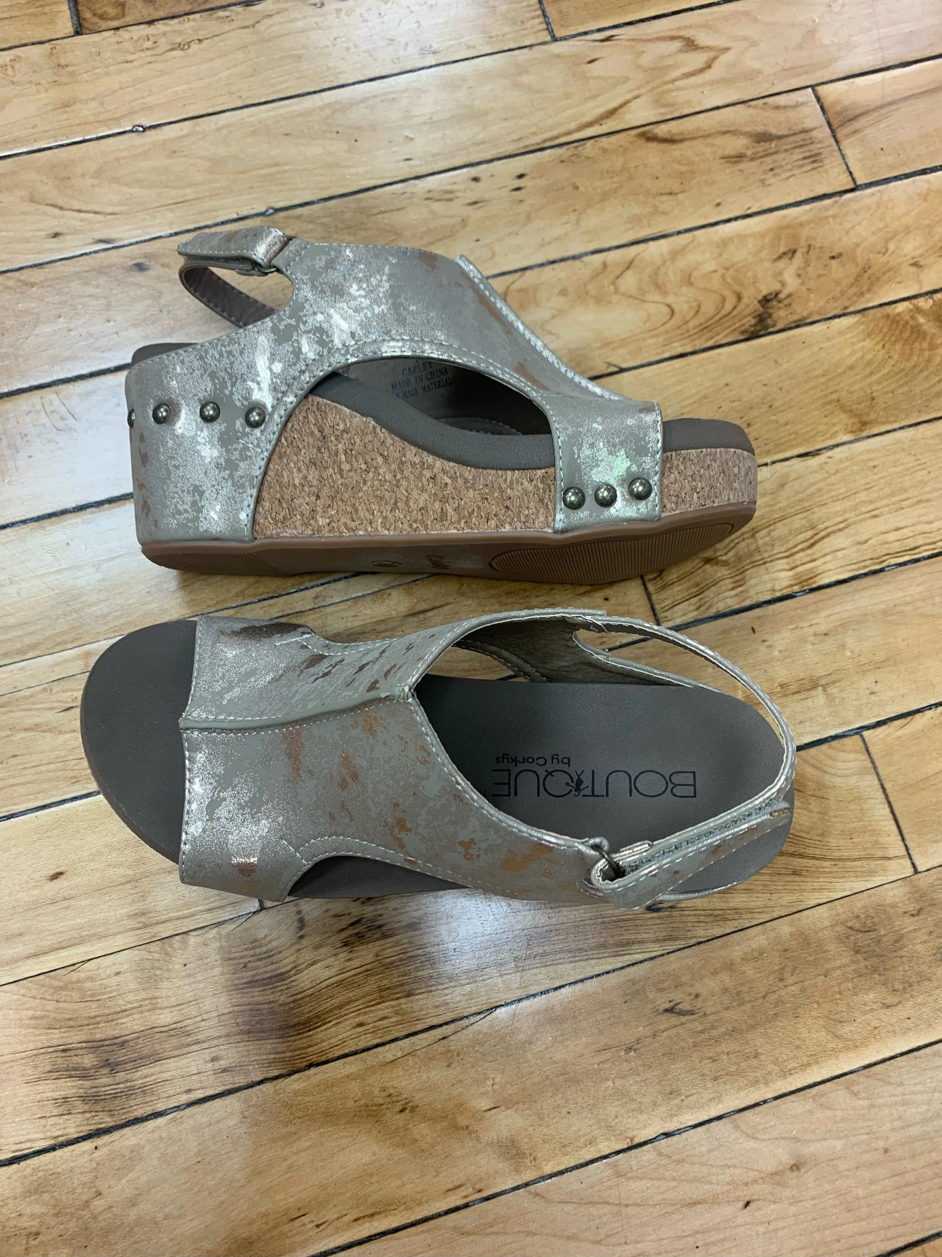Carley Sandals - Taupe Metallic
