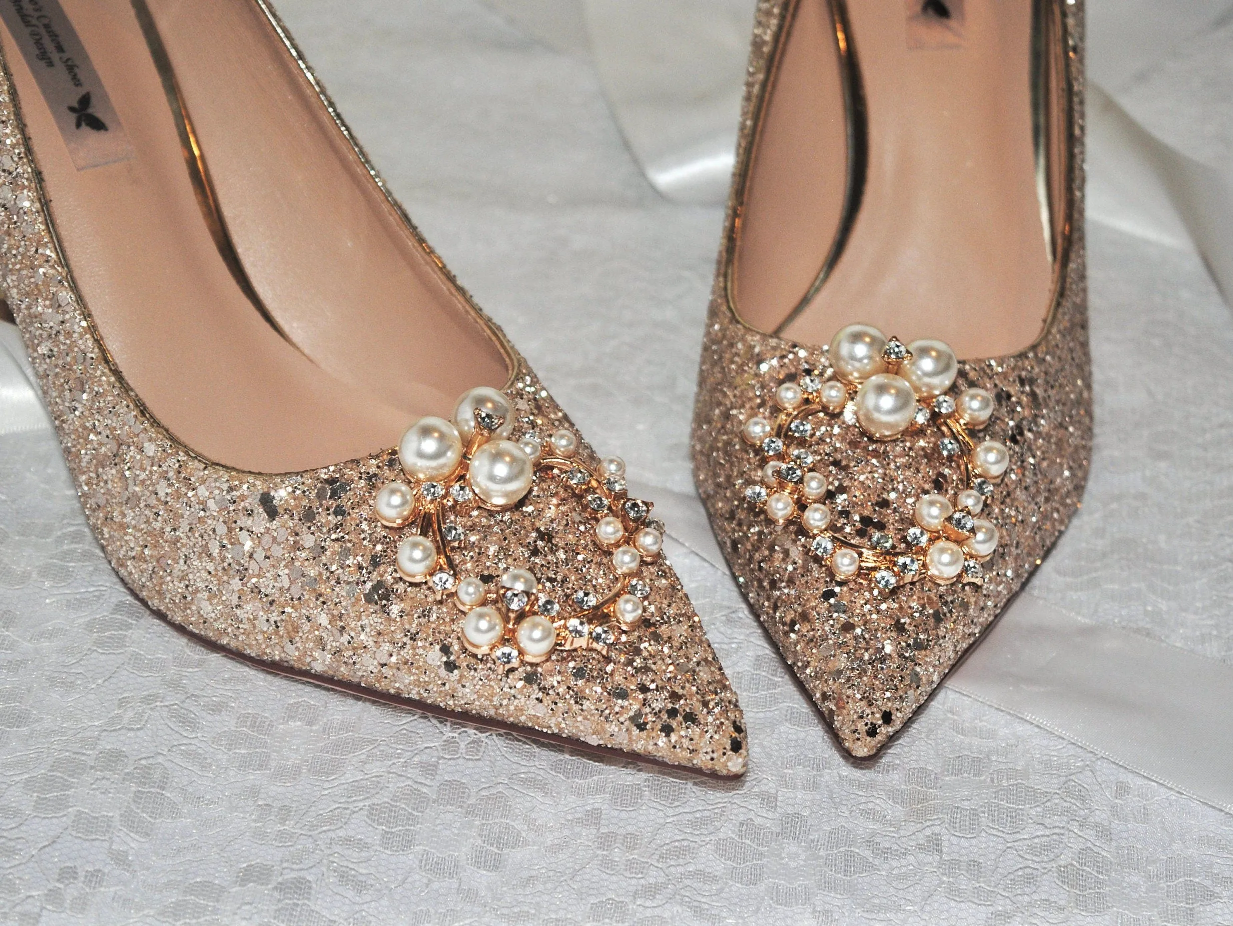 Champagne Gold Glitter Shoes