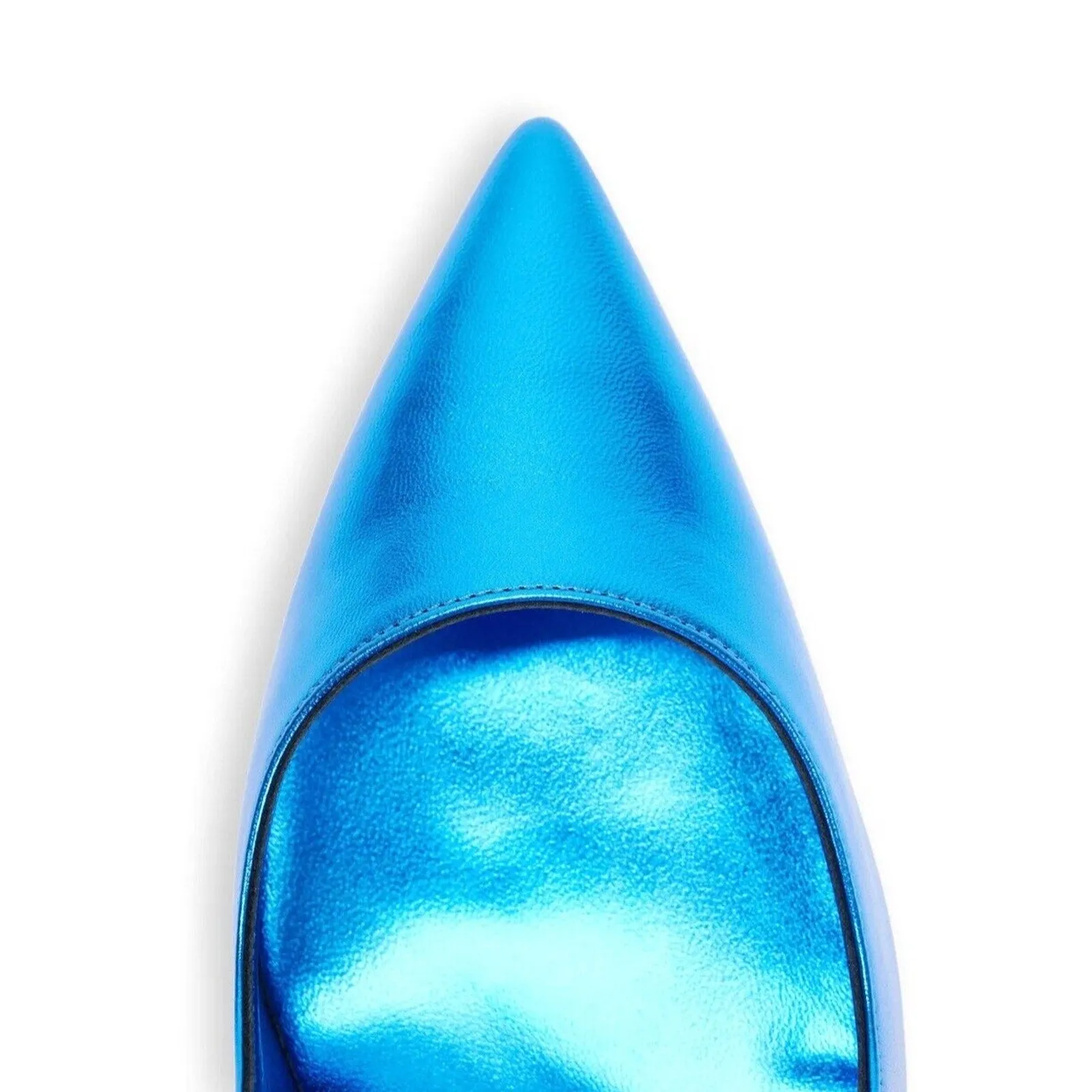 Christian Louboutin So Kate 120 pointed toe Metallic Blue pumps