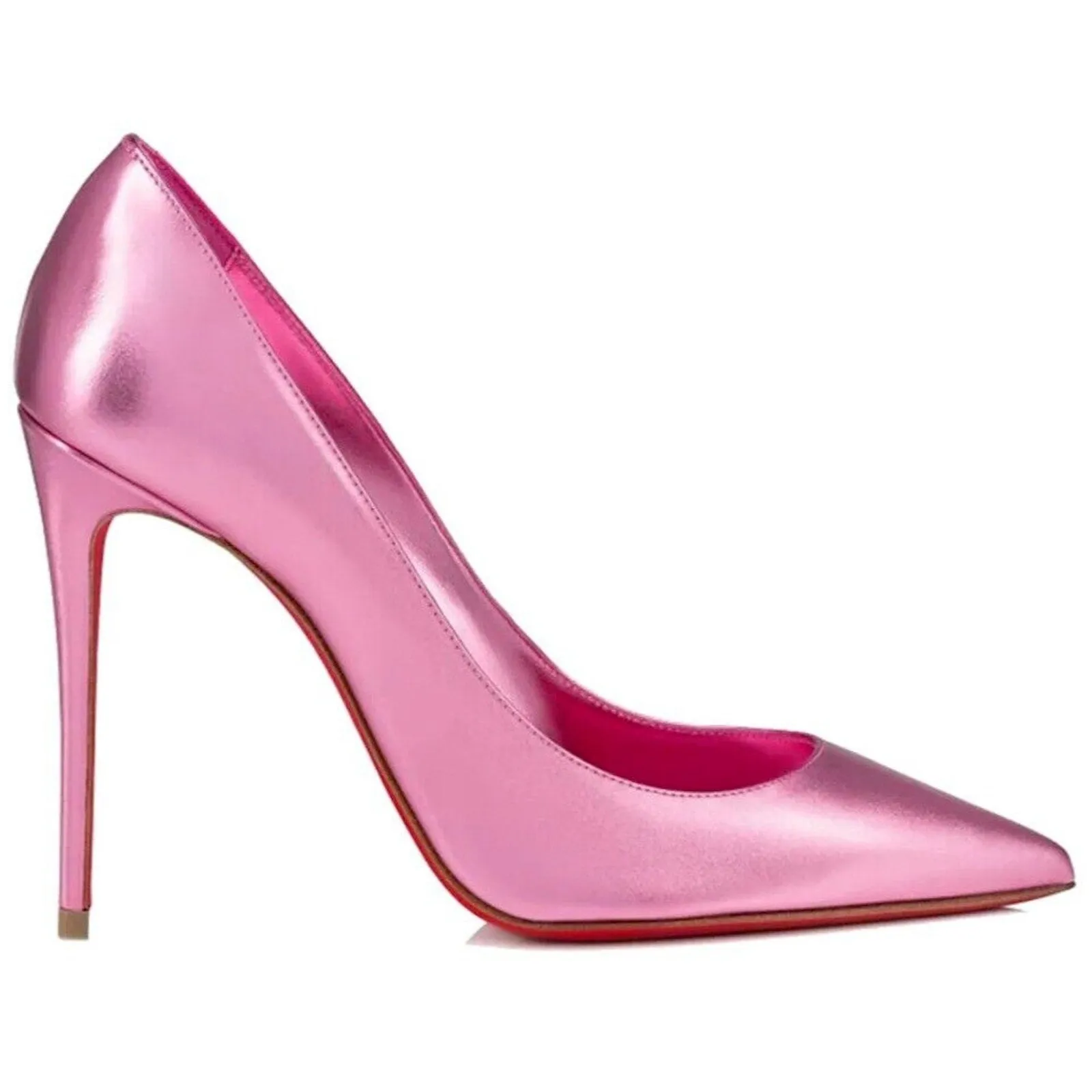 Christian Louboutin So Kate 120 pointed toe Metallic Pink pumps