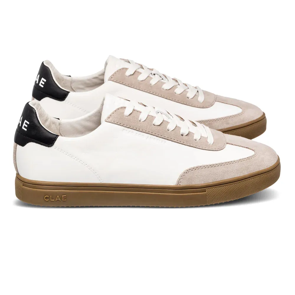 CLAE DEANE SNEAKERS - WHITE FEATHER GREY DARK GUM
