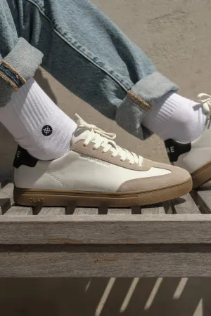 CLAE DEANE SNEAKERS - WHITE FEATHER GREY DARK GUM