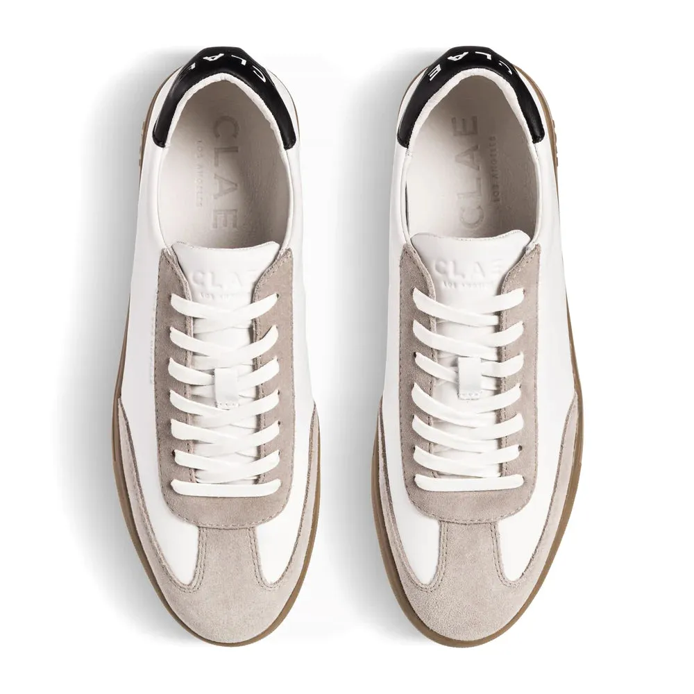 CLAE DEANE SNEAKERS - WHITE FEATHER GREY DARK GUM