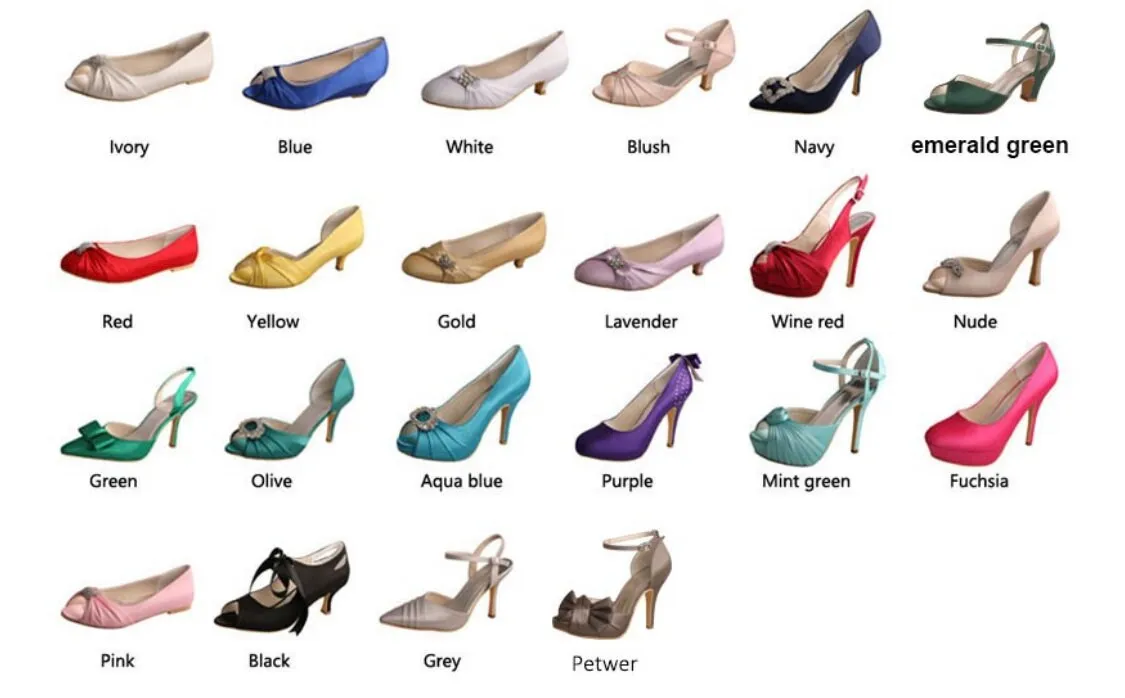 Classic Satin Round Toe Court Shoes