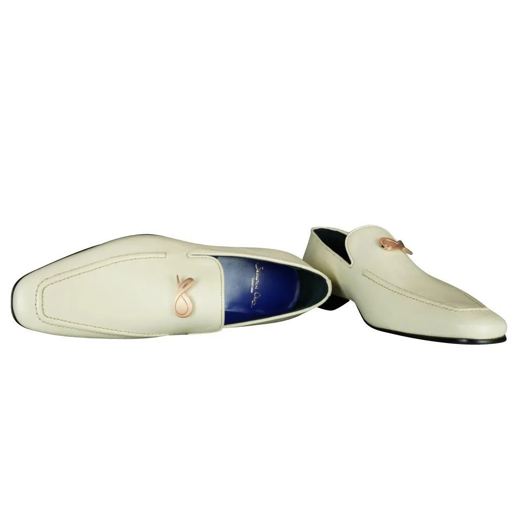 Classica Mascarpone With Rose Gold Hardware Leather Loafers