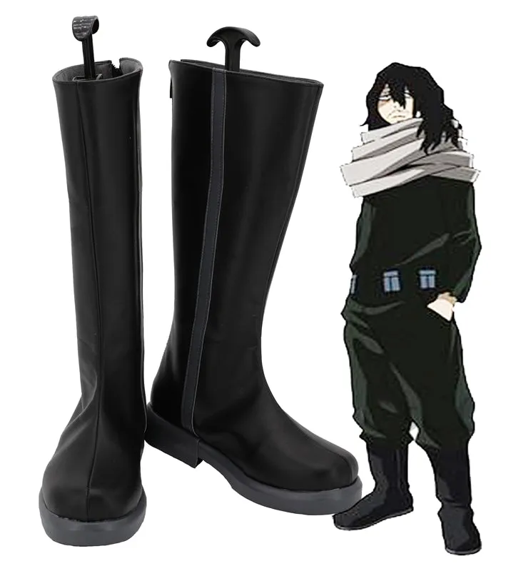 Comics My Hero Academia Eraser Head Cosplay Shoes Boots Custom Made for Adult Men and Women Halloween Carnival