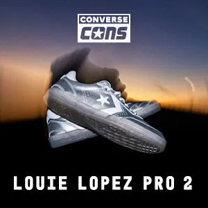 CONS Louie Lopez Pro 2 Leather: Silver/White