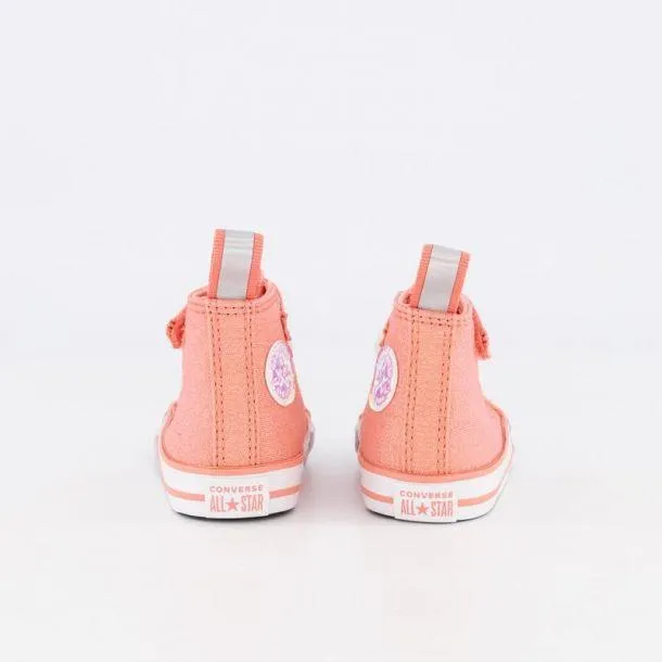   CONVERSE TODDLER CHUCK TAYLOR ALL STAR EASY HIGH CUT (FLAMINGO COLOUR) (A03590) - FLA - R1L1