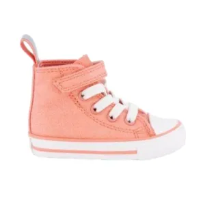   CONVERSE TODDLER CHUCK TAYLOR ALL STAR EASY HIGH CUT (FLAMINGO COLOUR) (A03590) - FLA - R1L1