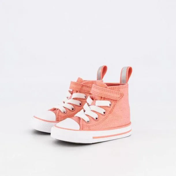   CONVERSE TODDLER CHUCK TAYLOR ALL STAR EASY HIGH CUT (FLAMINGO COLOUR) (A03590) - FLA - R1L1