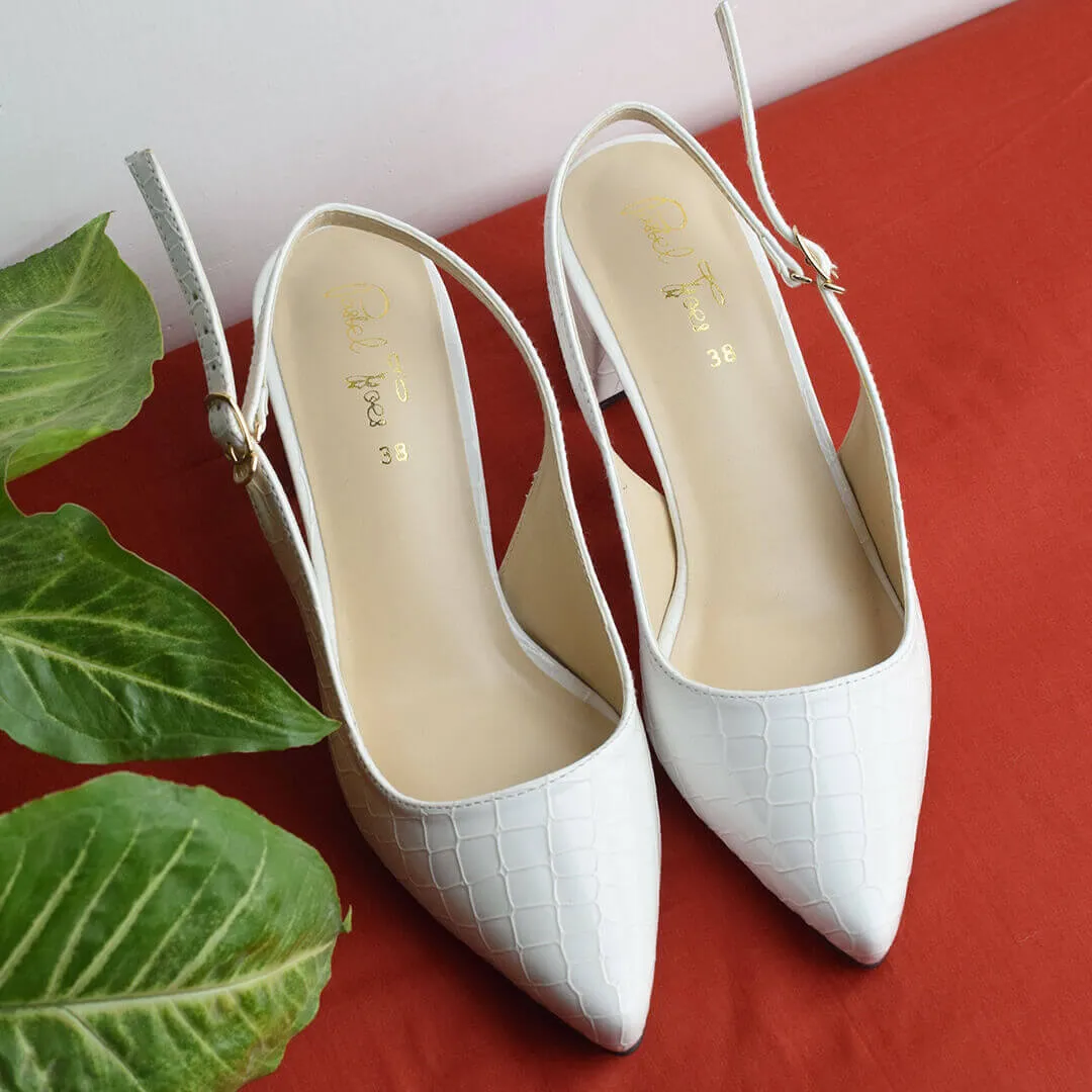 Croc Sling Back Court Shoes