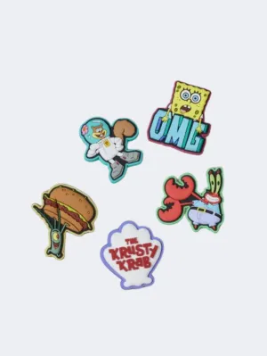 Crocs Spongebob 5 Pack Lifestyle Pins Multi