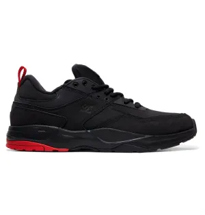 DC Shoes Mens E.Tribeka Winterised Leather Shoes In Black/Black/Red