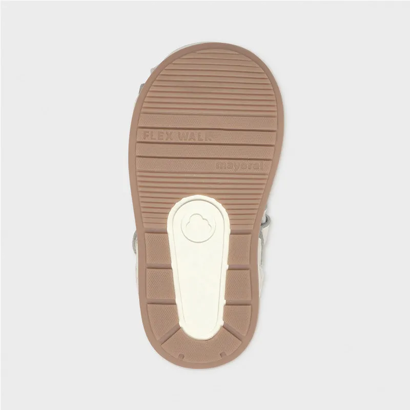 First Steps Leather Bow Sandal by Mayoral