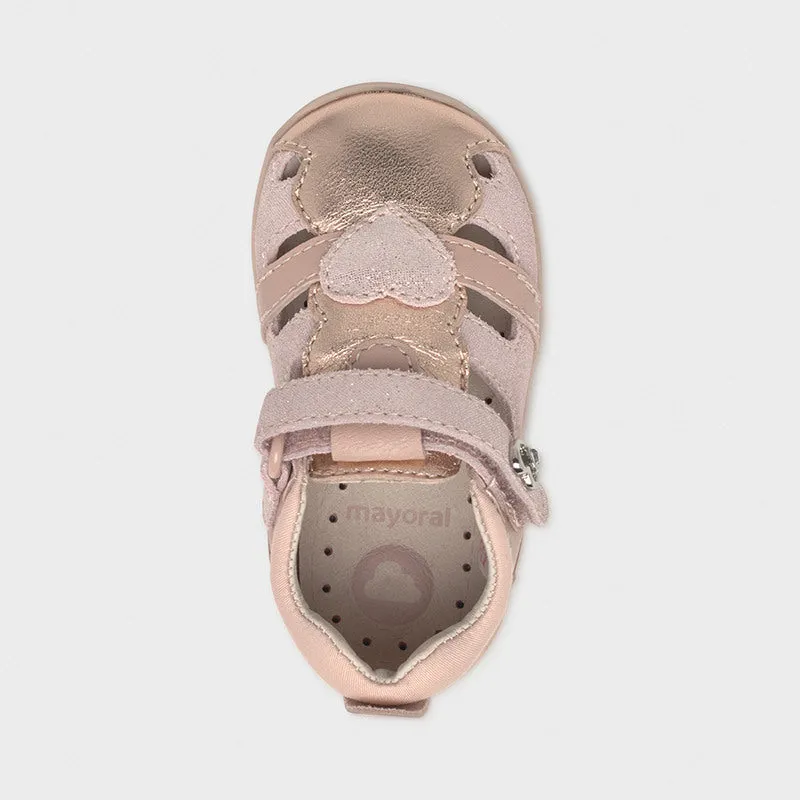 First Steps Leather Heart Sandal by Mayoral