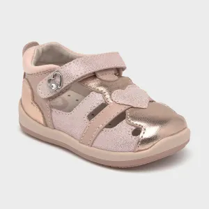 First Steps Leather Heart Sandal by Mayoral