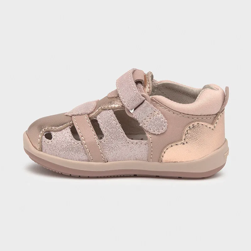 First Steps Leather Heart Sandal by Mayoral